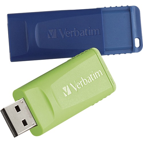 Store 'n' Go Usb Flash Drive, 64gb, Blue, Green, 2/pack