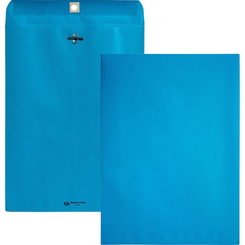 Fashion Color Clasp Envelope, 9 X 12, 28lb, Blue, 10/pack