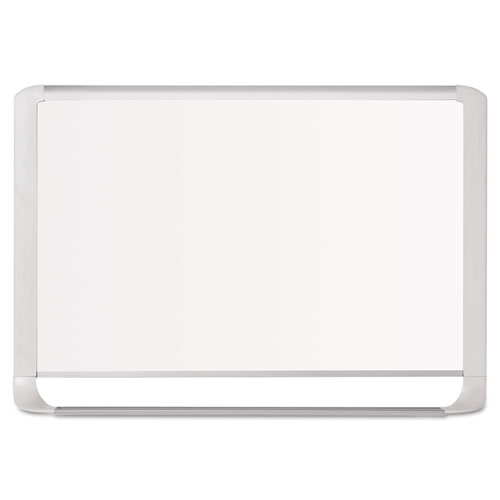 Lacquered Steel Magnetic Dry Erase Board, 48 X 96, Silver/white