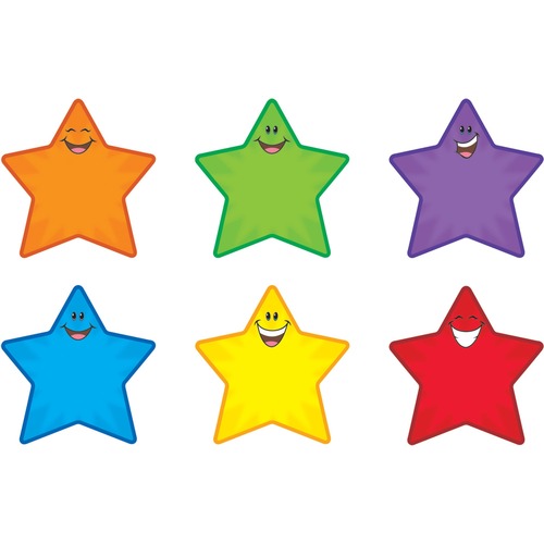 Accents, Star Smiles Classic, 5-1/2" Tall, 36/PK, Multi