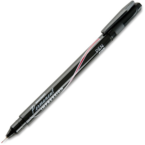 7520016459513, PERMANENT IMPRESSION PEN, FINE POINT, RED, DOZEN