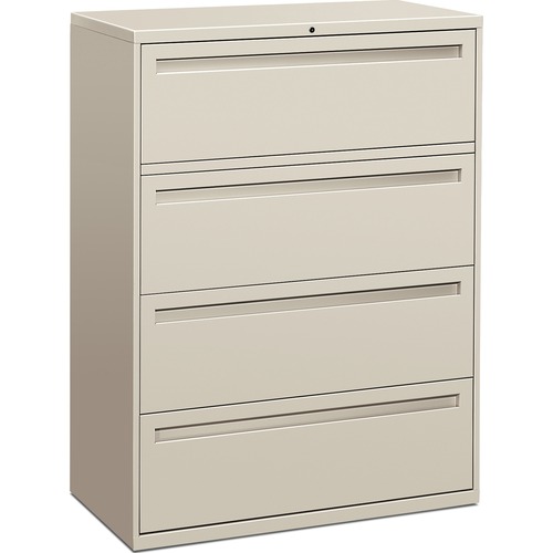 700 Series Four-Drawer Lateral File, 42w X 19-1/4d, Light Gray