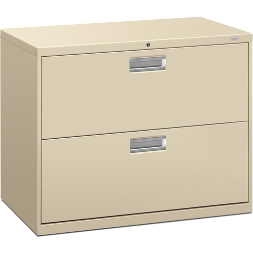 600 Series Two-Drawer Lateral File, 36w X 19-1/4d, Putty