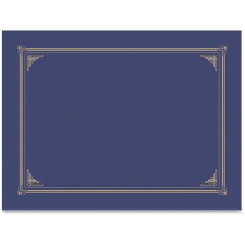 Certificate/document Cover, 12 1/2 X 9 3/4, Metallic Blue, 6/pack