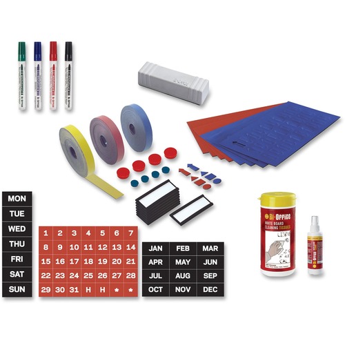 Magnetic Board Accessory Kit, Blue/red