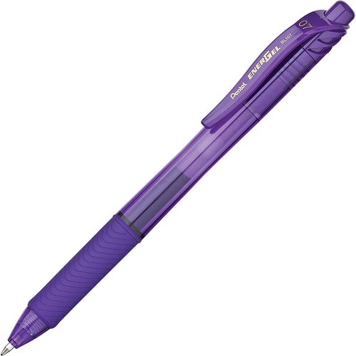 Energel-X Retractable Roller Gel Pen, .7mm, Violet Barrel/ink, Dozen