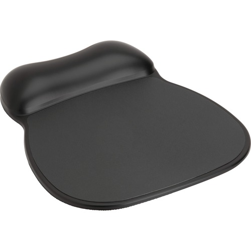 Wrist Rest/Mousepad, Gel, Nonskid, 9"x11"x3/4", Black