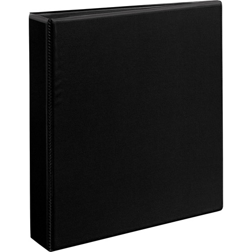 Heavy-Duty Non Stick View Binder W/slant Rings, 1 1/2" Cap, Black