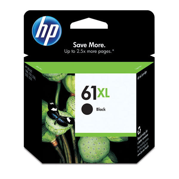 Hewlett-Packard  Ink Cartridge, HP 61XL, 480 Page Yield, Black