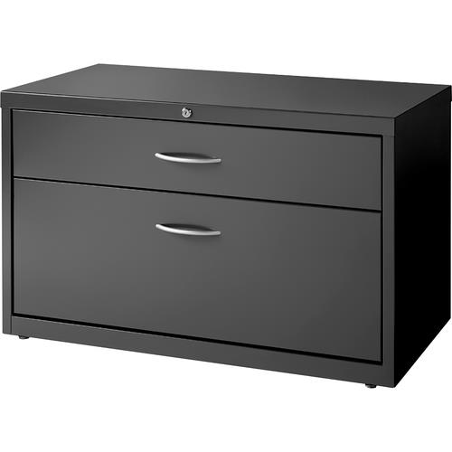 Lateral Credenza, 2 Drawers, 36"x18-5/8"x22", Charcoal