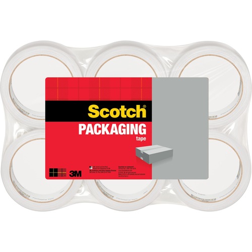 3350 General Purpose Packaging Tape, 1.88" X 54.6yds, 3" Core, Clear, 6/pack