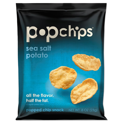 POTATO CHIPS, SEA SALT FLAVOR, 0.8 OZ BAG, 24/CARTON