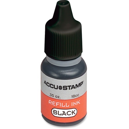 Accu-Stamp Gel Ink Refill, Black, 0.35 Oz Bottle