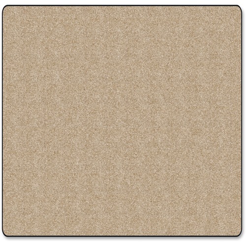 Traditional Rug, Solids, 6'x6', Almond