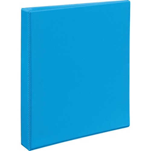 Heavy-Duty Non Stick View Binder W/slant Rings, 1" Cap, Light Blue