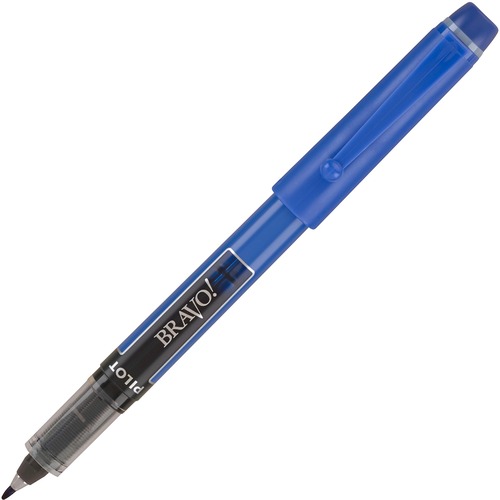 Bravo Liquid Ink Marker Pen, Bold Point, Blue Ink