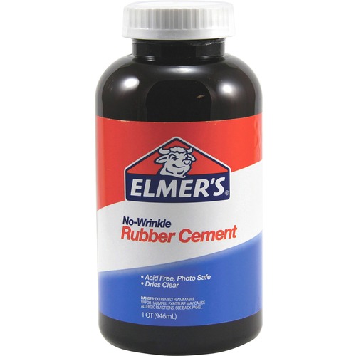 Rubber Cement, Repositionable, 1 Qt