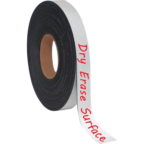 Magnetic Adhesive Tape Roll, Black, 1" X 4 Ft.