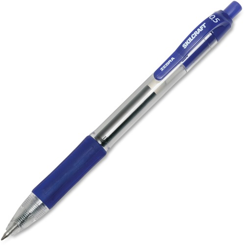 7520016473134, RETRACTABLE GEL PEN, FINE POINT, BLUE, DOZEN