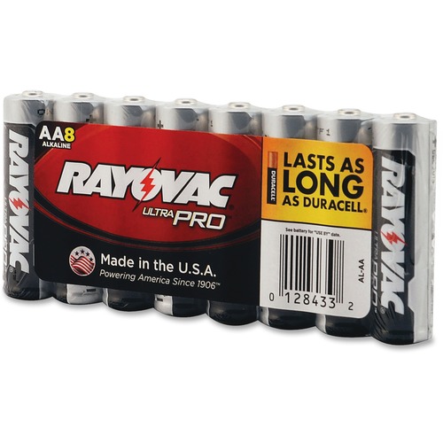 Ultra Pro Alkaline Batteries, Aa, 8/pack