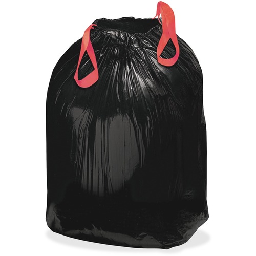 HEAVY-DUTY TRASH BAGS, 30 GAL, 1.2 MIL, 30.5" X 33", BLACK, 200/BOX