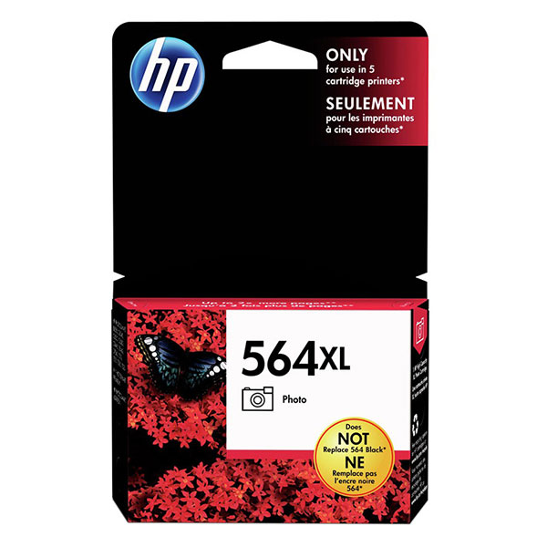 Hewlett-Packard  HP 564XL Photo Inkjet Cartridge, 290 4"x6" Page Yield, Black