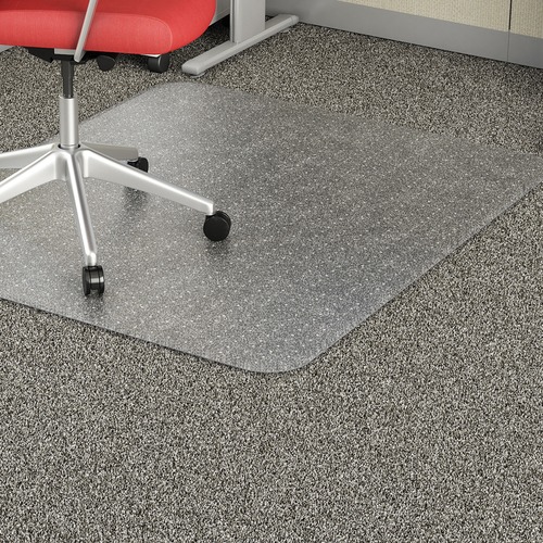 Economy Chairmat, Rectangular, Low Pile, 46"x60", Clear