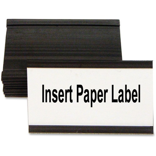 Magnetic Card Holders, 3"w X 1 3/4"h, Black, 10/pack