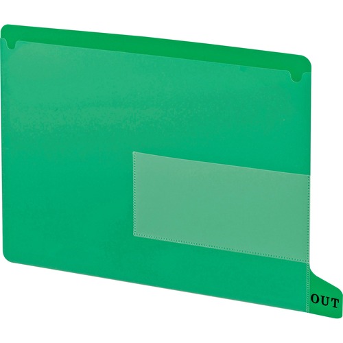 Tab Out Guide, 2 Pocket, 13-1/4"x9", Green