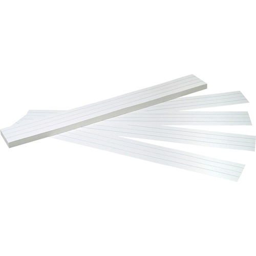 Sentence Strips, 24 X 3, White, 100/pack