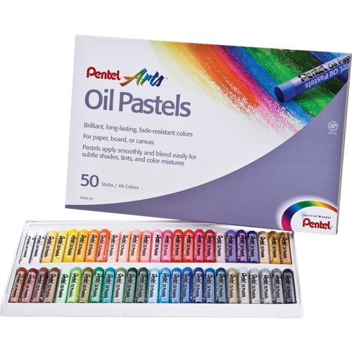 Oil Pastels, 50/ST, Assorted