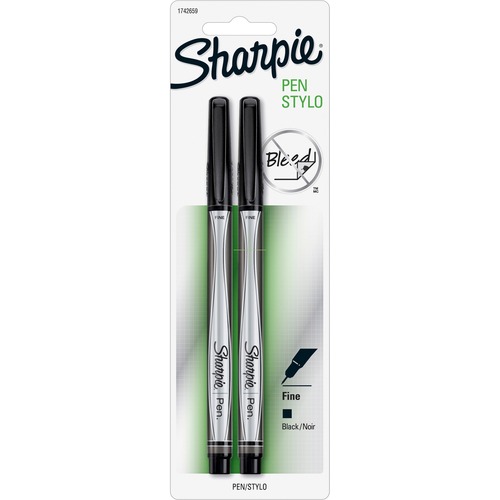 Sharpie Pen, Permanent, Fine Point, 12/BX, Black