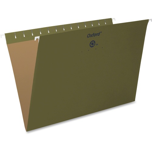 STANDARD GREEN HANGING FOLDERS, LEGAL SIZE, STRAIGHT TAB, STANDARD GREEN, 25/BOX