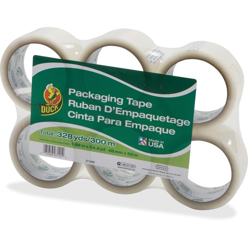 Commercial Grade Packaging Tape, 2" X 22, 1.88" X 55 Yds, Clear, 3" Core, 6/pack