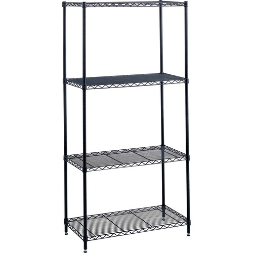Starter Unit,4 Shelves/Posts,1000 lb,48"x18"x72",Black