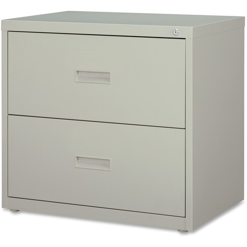 Lateral File, 2-Drawer, 30"x18-5/8"x28-1/8", Light Gray