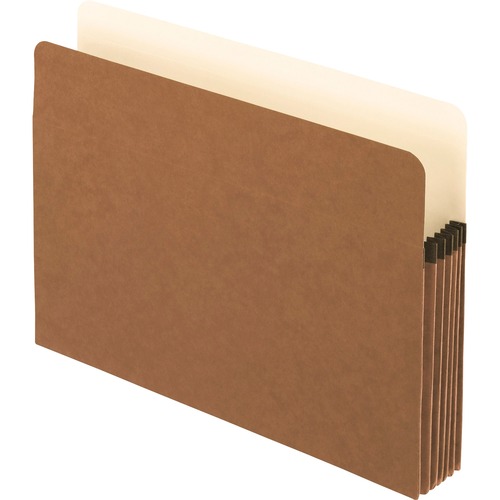 Smart Shield File Pocket, Straight Cut, 1 Pocket, Letter, Red Fiber