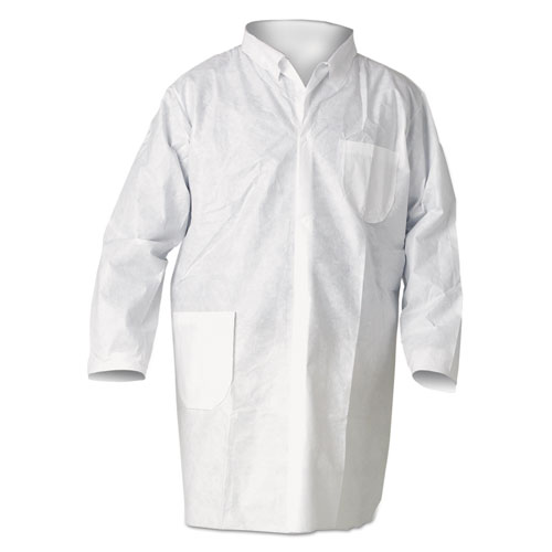 A20 Breathable Particle Protection Lab Coats, 2x-Large, White, 25/carton