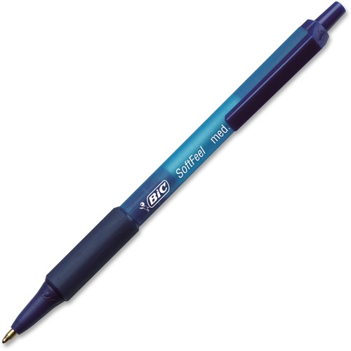 Soft Feel Retractable Ballpoint Pen, Blue, 1mm, Medium, 36/pack