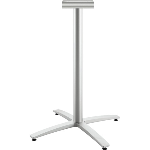 BETWEEN STANDING-HEIGHT X-BASE FOR 30-36" TABLE TOPS, 26.18W X 41.12H, SILVER