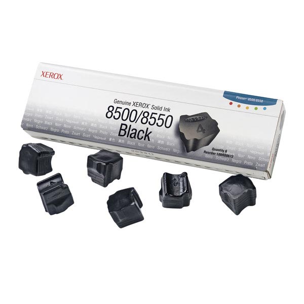 Solid Ink,F/ Phaser8500/8550,6000 Page Yield,6/BX,Black