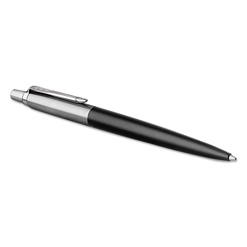 Jotter Retractable Ballpoint Pen, Black Barrel W/blue Ink, Medium Point