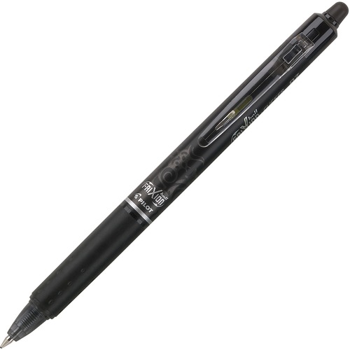 FRIXION CLICKER ERASABLE RETRACTABLE GEL PEN, 0.7 MM, BLACK INK/BARREL