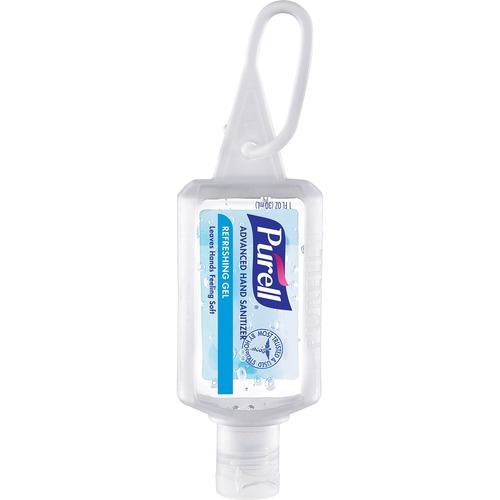 ADVANCED HAND SANITIZER REFRESHING GEL, CLEAN SCENT, 1 OZ FLIP-CAP BOTTLE WITH JELLY WRAP CARRIER, 36/CARTON