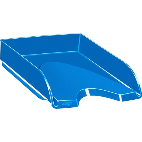 Letter Tray,Stackable,10-1/10"Wx13-7/10"Lx2-3/5"L,Ocean Blue