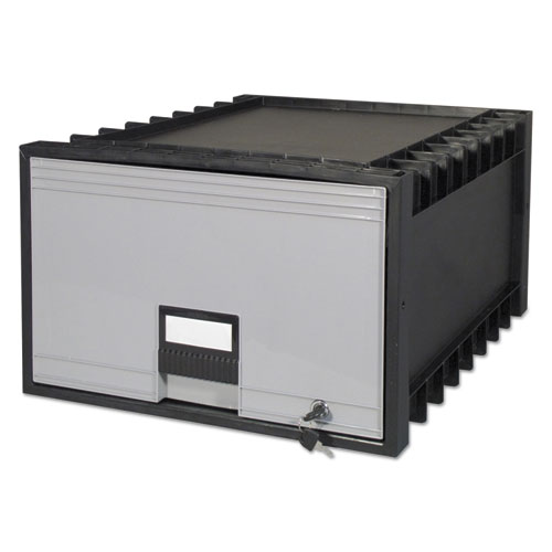 Archive Drawer For Legal Files Storage Box, 24" Depth, Black/gray