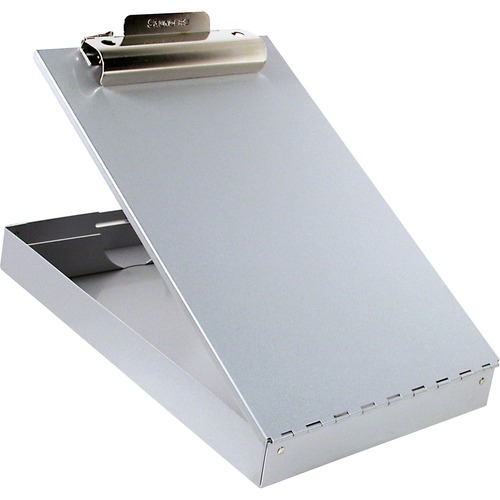 Redi-Rite Aluminum Storage Clipboard, 1" Clip Cap, 8 1/2 X 12 Sheets, Silver