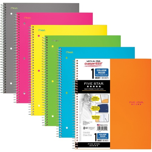 Trend Wirebound Notebooks, College Rule, 11 X 8 1/2, 1 Subject, 100 Sheets