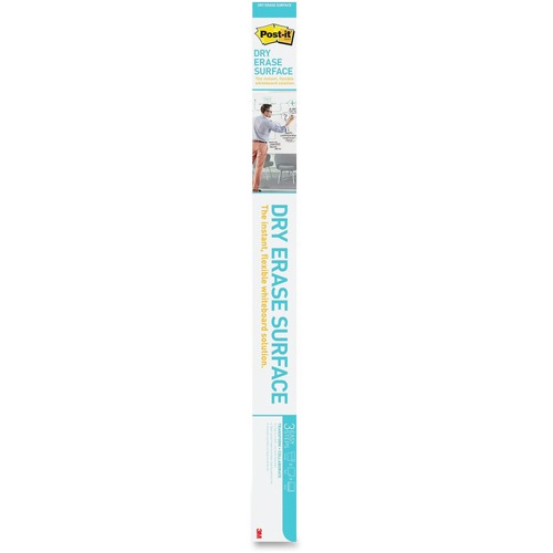 Dry Erase Surface With Adhesive Backing, 72" X 48", White