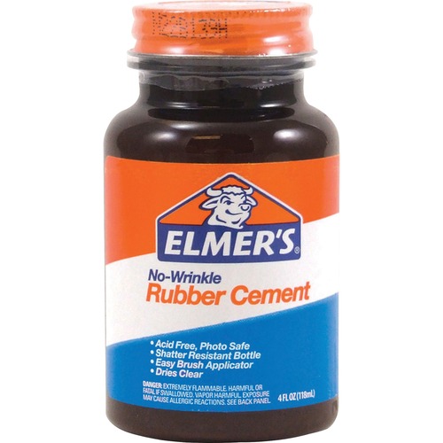 Rubber Cement, Repositionable, 4 Oz